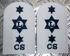 Genuine Pair of Royal Navy RN Logistics Catering Service LR Patches/Badges-NEW
