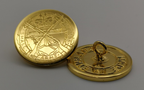 Small Arms School Corps SASC Flat Engraved Blazer Buttons 30L x2