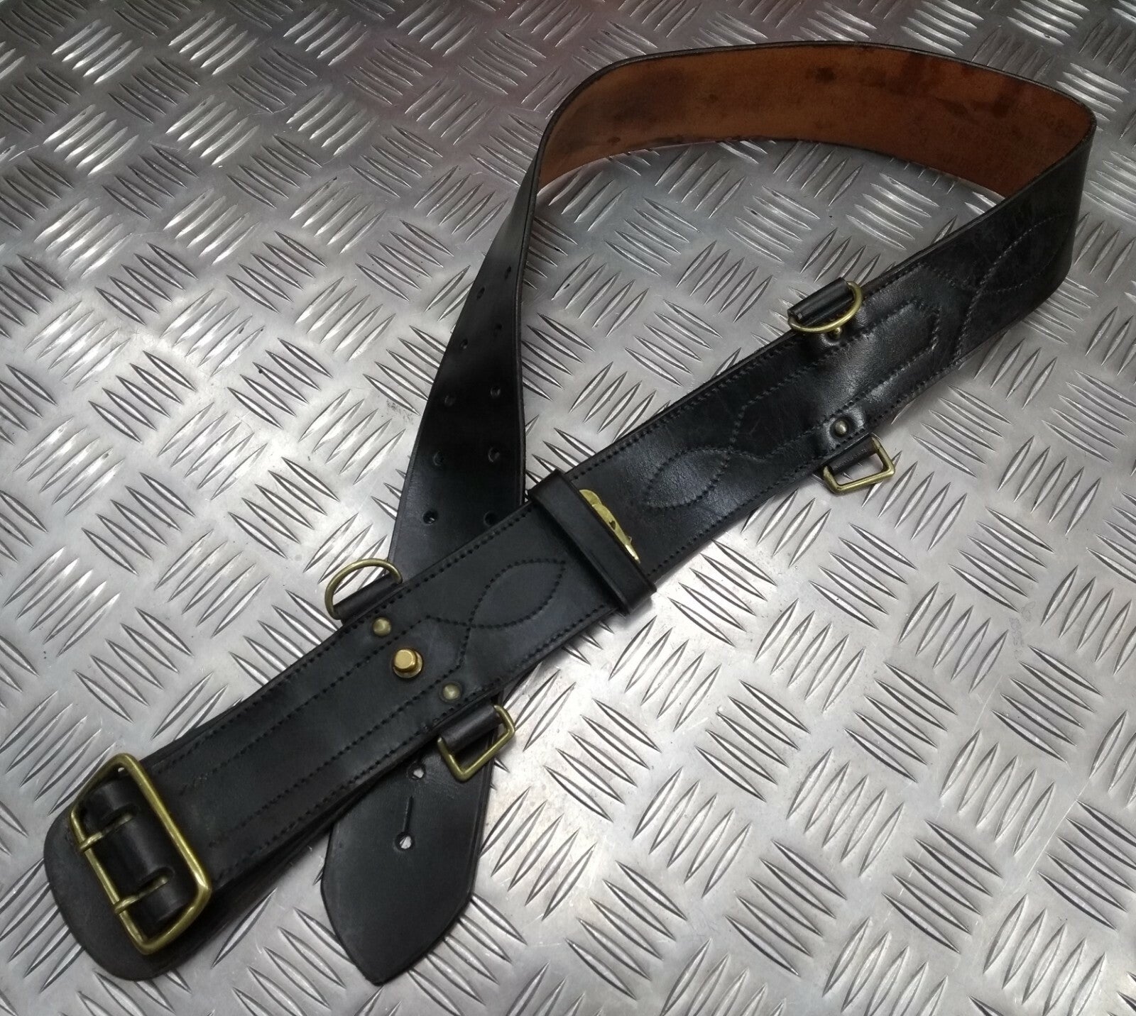 British Sam Browne Dress Belt Without Crossover Strap FXB