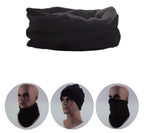 Snood Cap Comforter Thermal Neck Warmer Head Scarf Stealth Black Face Mask NEW