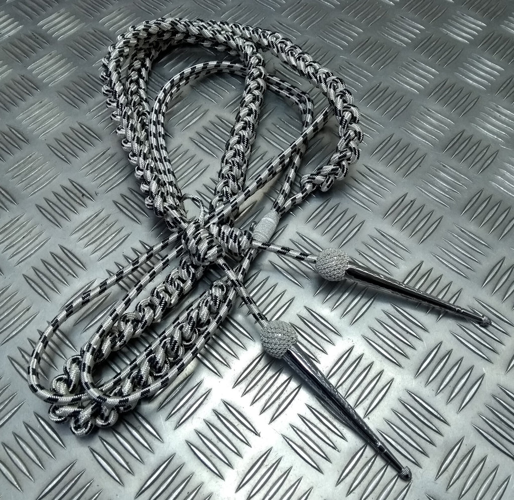 Oman Silver Aiguillette Senior Officer Blue Fleck Ceremonial UK Made