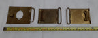 British Buckles set of 3 Miscellaneous Waist Belt Plate Type