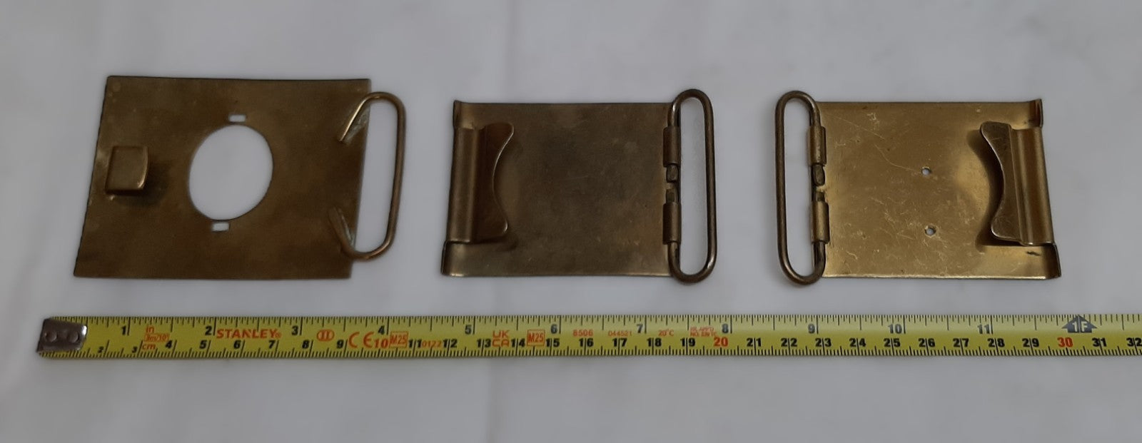 British Buckles set of 3 Miscellaneous Waist Belt Plate Type