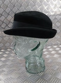 Trilby / Porkpie / Fedora Style Black Felt Hat UK Made Failsworth Medium FWS1