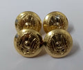 Djibouti Dress Small Ring Back Chinstrap Buttons x 4