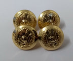 Djibouti Dress Small Ring Back Chinstrap Buttons x 4
