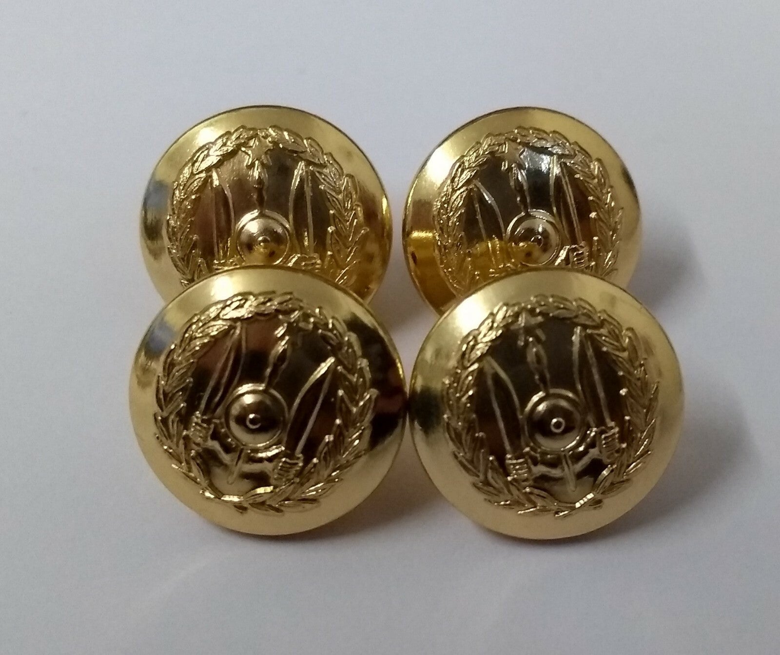 Djibouti Dress Small Ring Back Chinstrap Buttons x 4
