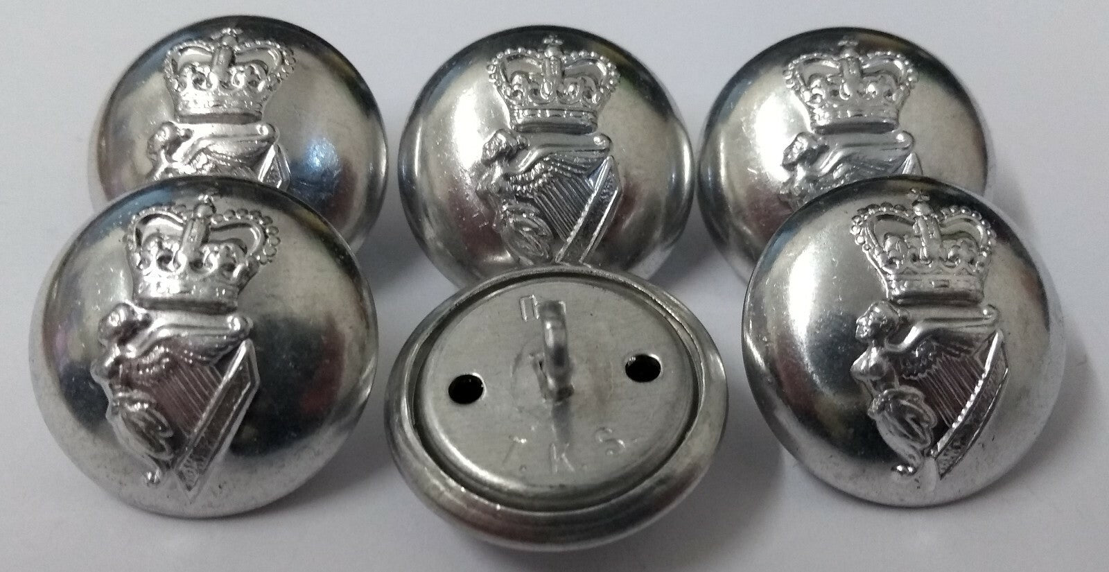 Genuine British Army Issue No1 No2 Irish Guards Harp Dress Buttons ASBT116