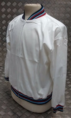 PTI Tracksuit Jacket White Indoor British Physical Training Instructor = NEW