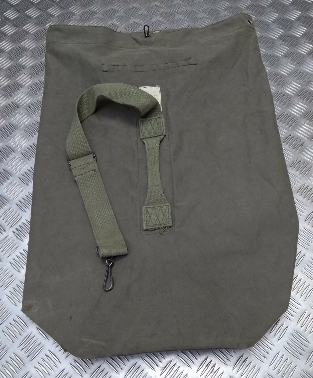 Army Canvas Kitbag Vintage Green Medium Size Duffle Kit Bag With Shoulder Strap