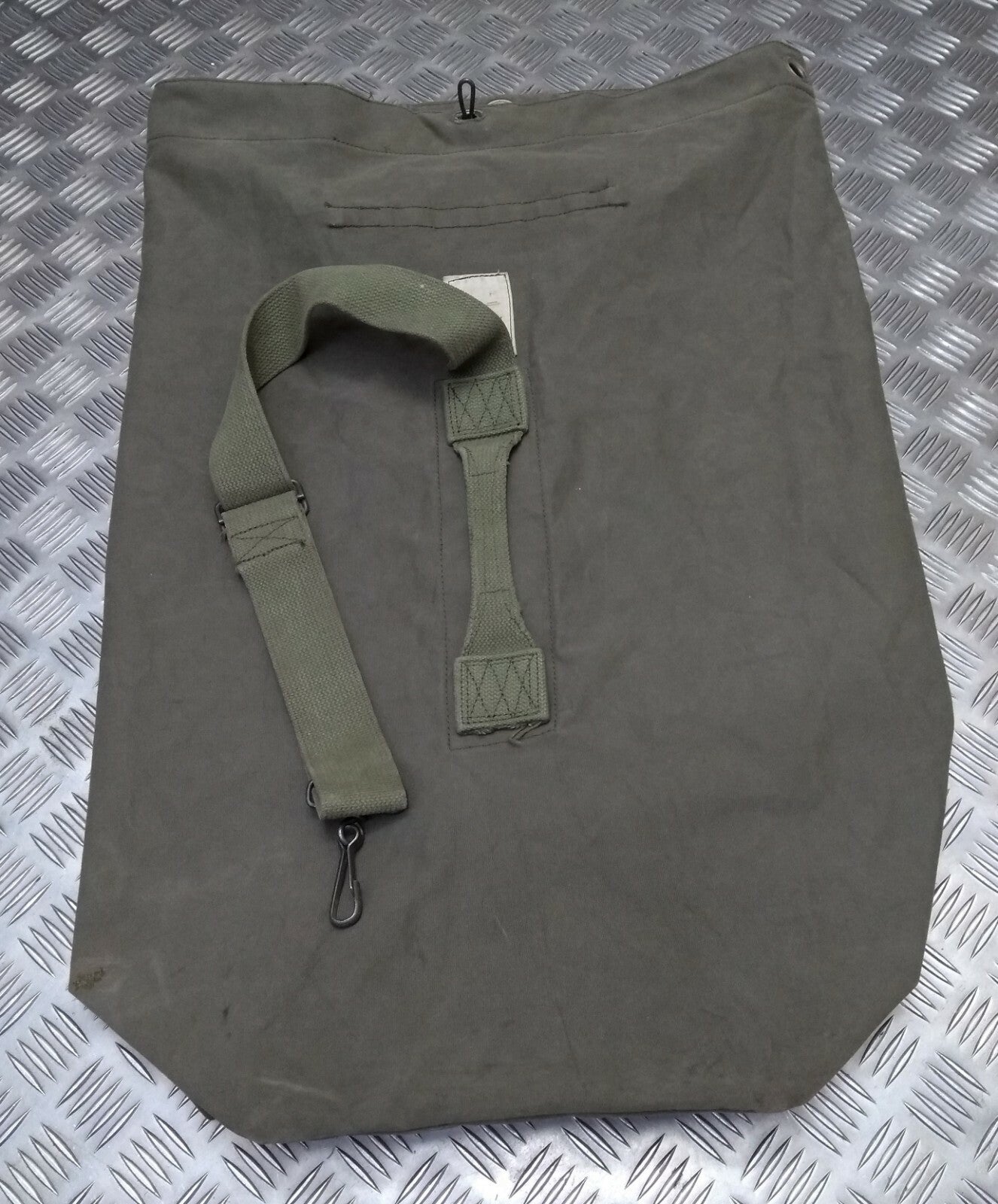 Army Canvas Kitbag Vintage Green Medium Size Duffle Kit Bag With Shoulder Strap