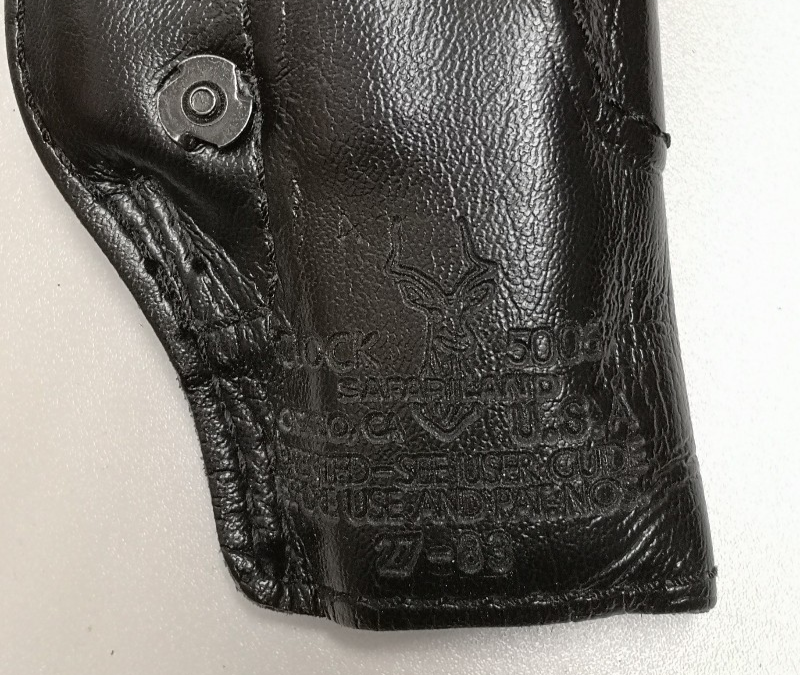 Safariland 27 Inside-the-Pants Black Leather Holster Left Hand