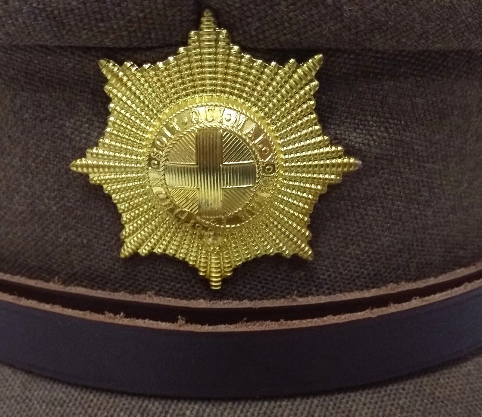 No2 Officer Hat Coldstream British Army Full Insignia & Chin Strap Goldings 57cm