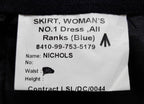 No1 Skirt British Dress All Ranks (Blue) Waist 86cm