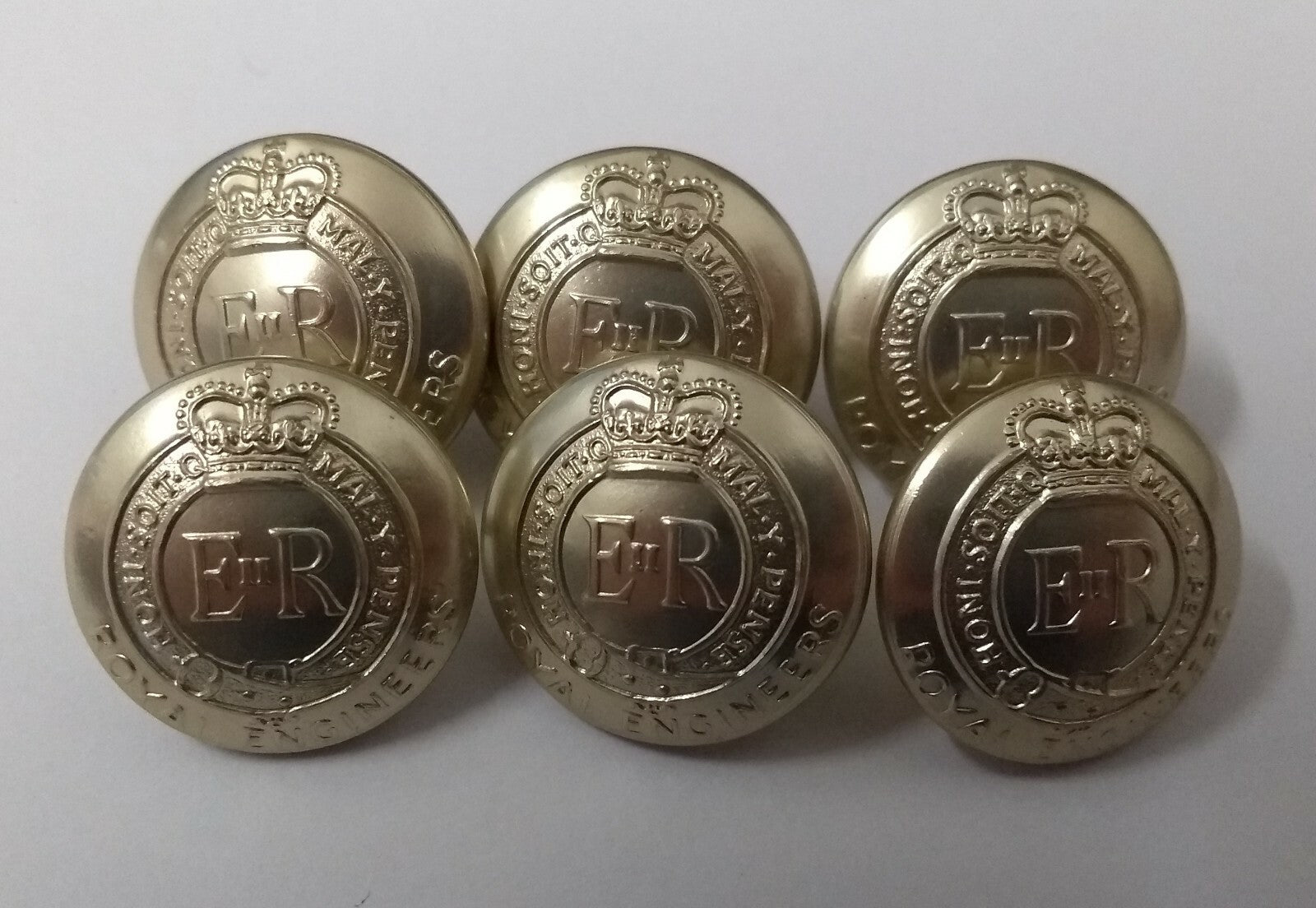 Genuine British Army Issue No1 / No2 Dress Royal Engineers Buttons 30L