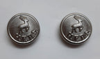 Hertfordshire Buttons Ring Back H F R S Obsolete Stag / Hart Insignia 26L 2 Prs