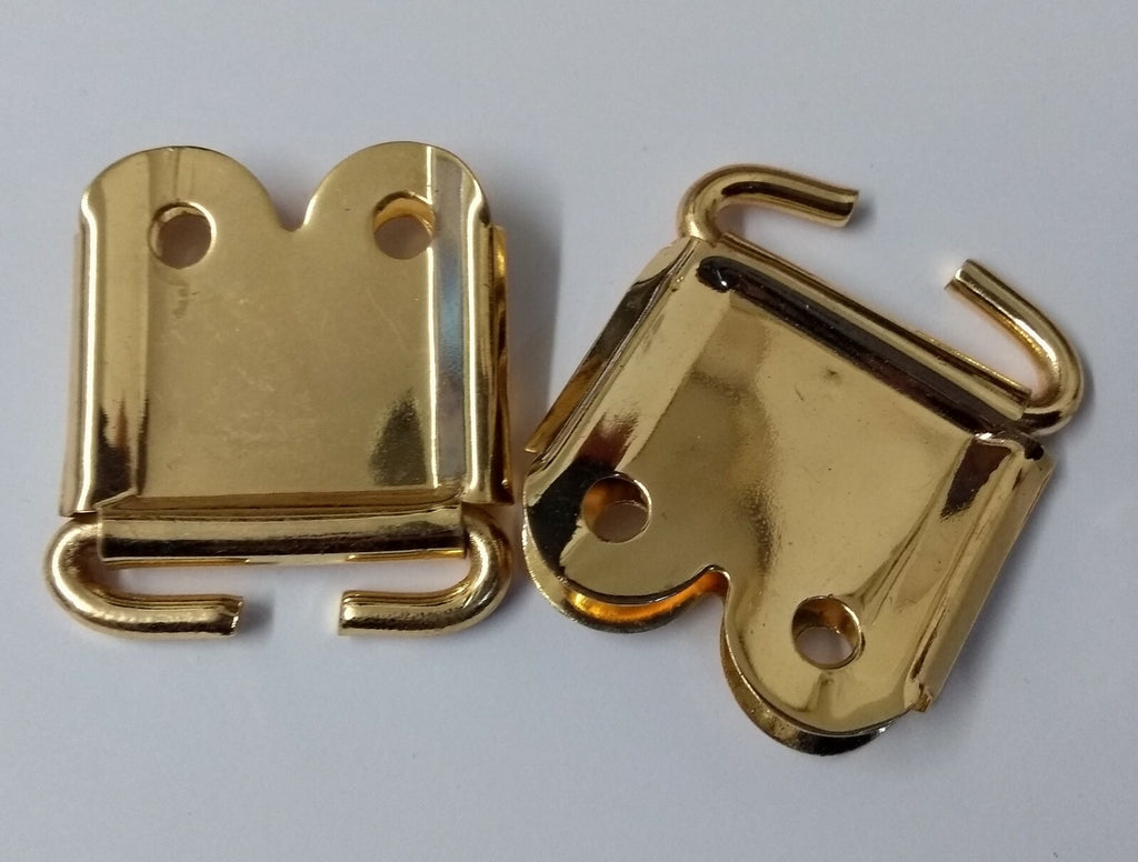 Genuine British Issue 1" Brass Coloured Rifle Sling Fittings 1PR STD12