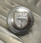 Genuine Vintage Ambulance Issue Silver Coloured Metal Buttons With Insignia x2