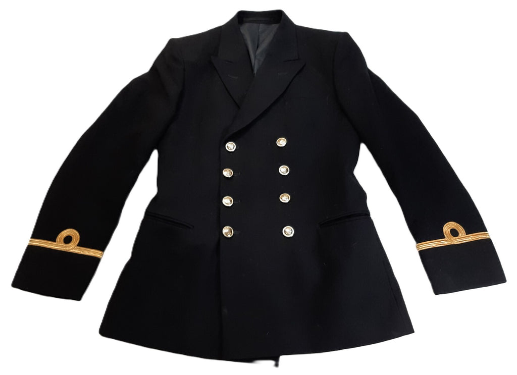 No1C Naval Jacket Diagonal Serge RN Sub Lt Curls 100cm Long