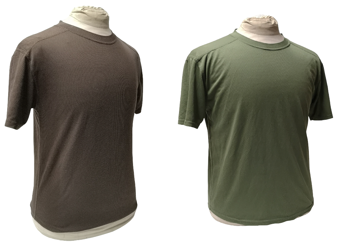 Mesh T-Shirt Anti Static Self Wicking British Army Olive or Brown - Used