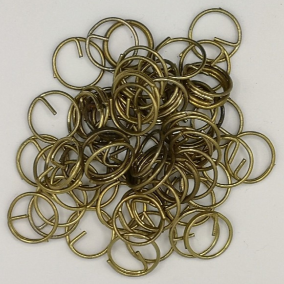 Metal Button Split Rings ½" Diameter