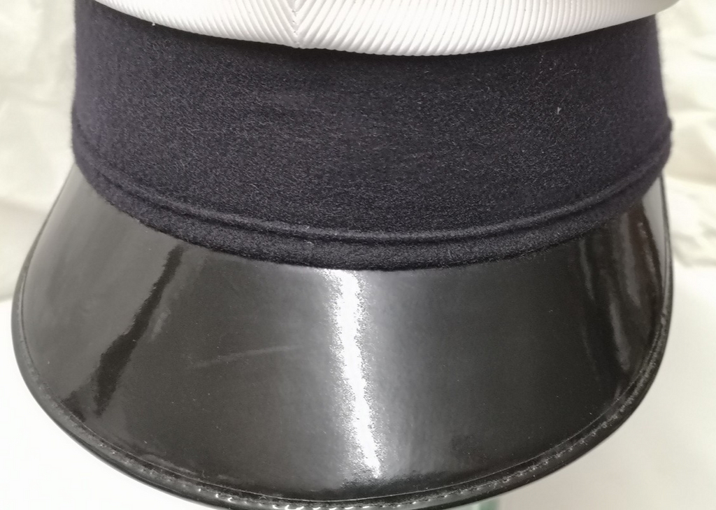 White Royal Navy like Peaked Cap 57cm