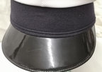 White Royal Navy like Peaked Cap 57cm