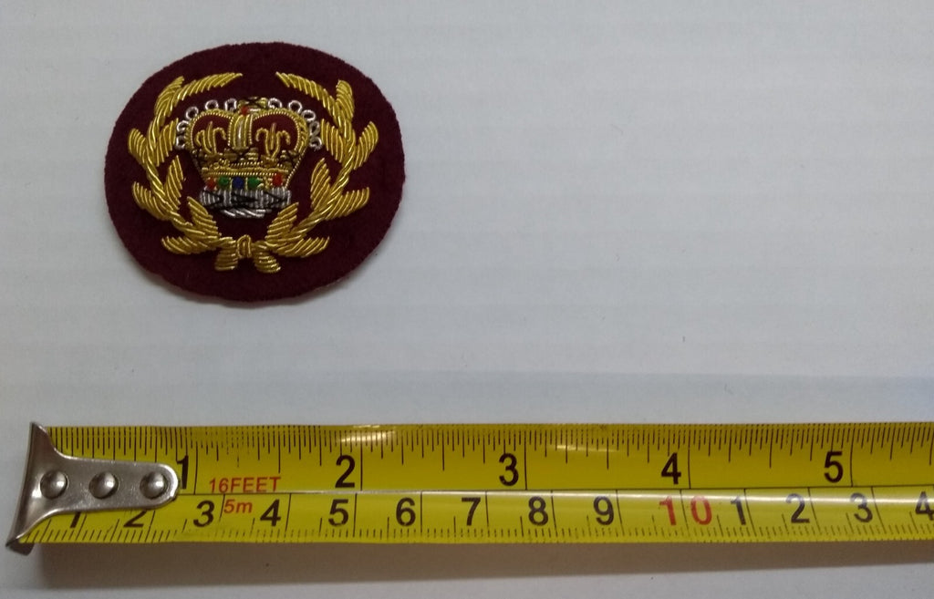 Mess Kit Badge RQMS Para Maroon British Hand Embroidered Insignia Patch