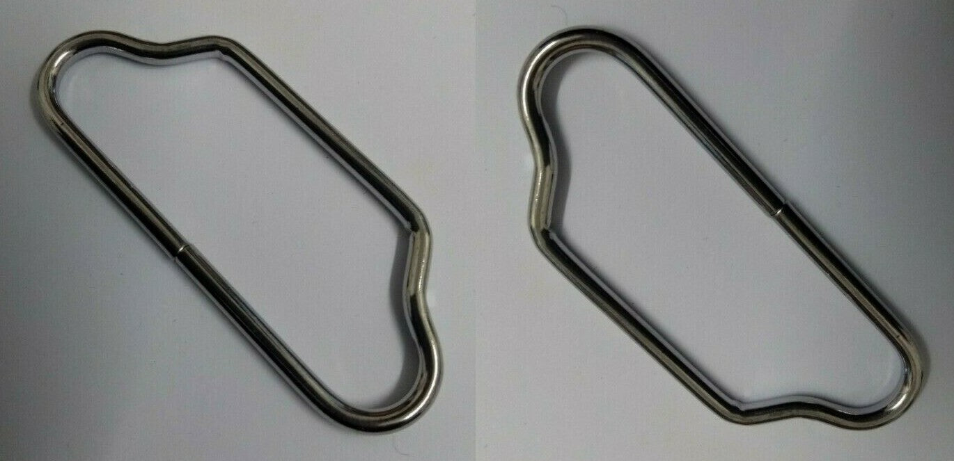 Genuine British SD Issue Chrome Parade Belt Buckle Retainter / Latch / Clasps X2
