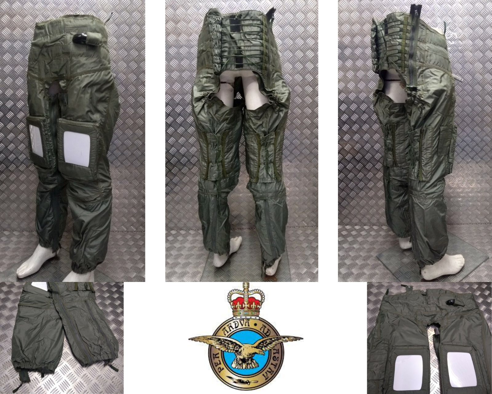 Fighter Pilot Anti G Trousers Full Coverage Beaufort RFD FCAGT Leg Zip SZ3