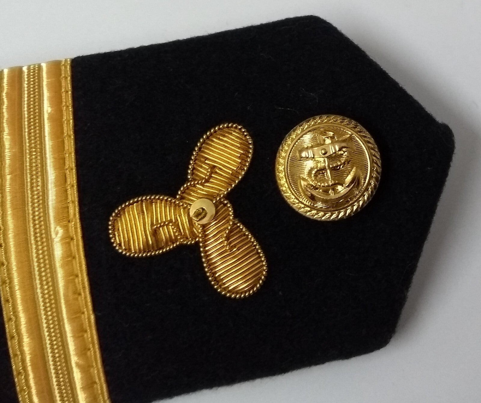 Naval Senior Officers No1 Uniform Shoulder Boards Epaulette Black & Gold Detail