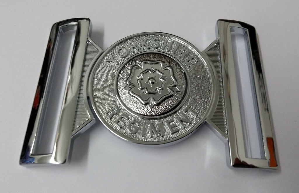 Genuine British Army Yorkshire Regiment Insignia Ceremonial Stable Belt Buckle