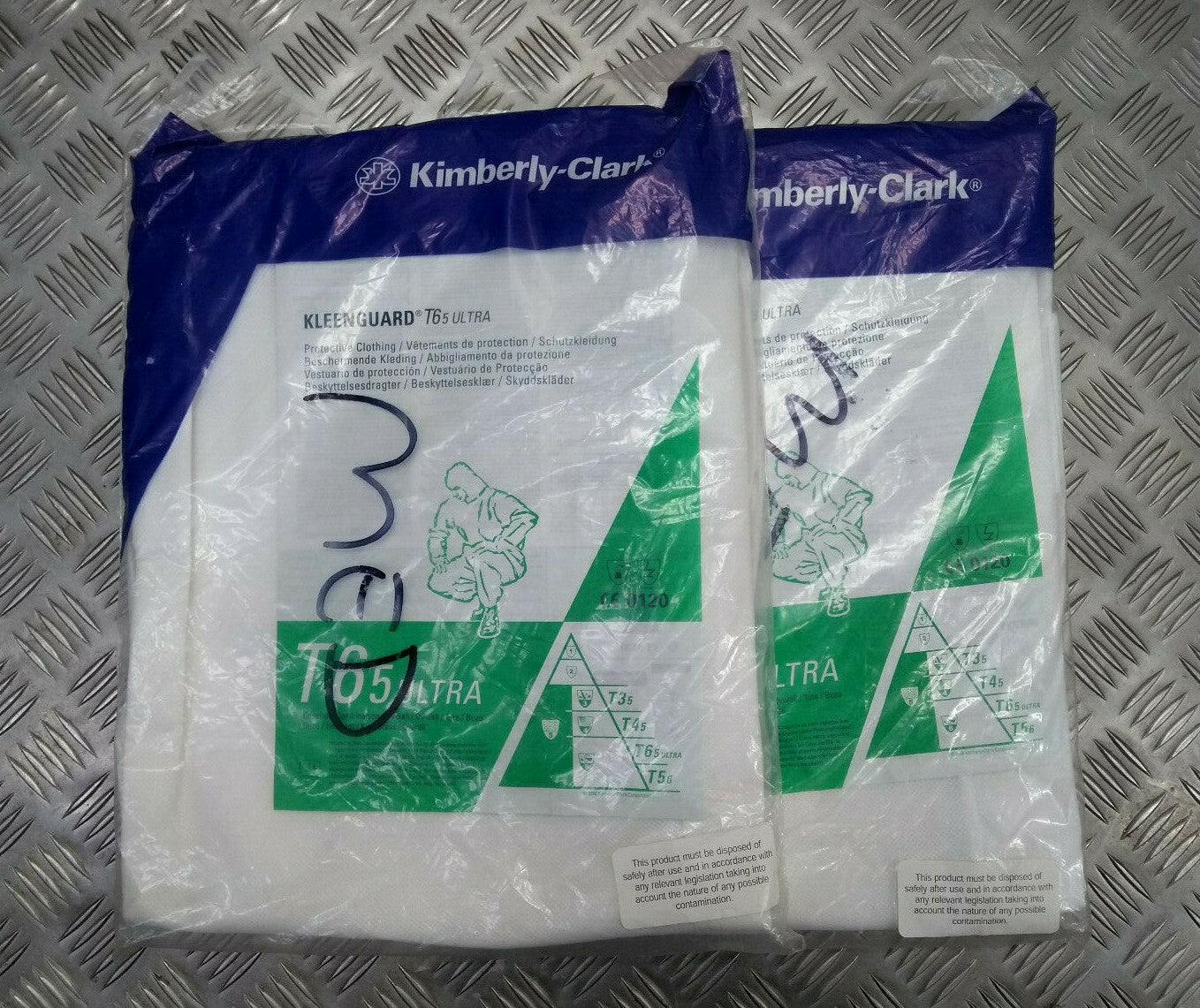 Kleenguard T65 Ultra Kimberley-Clark Disposable Overalls - Medium, Pack of 2