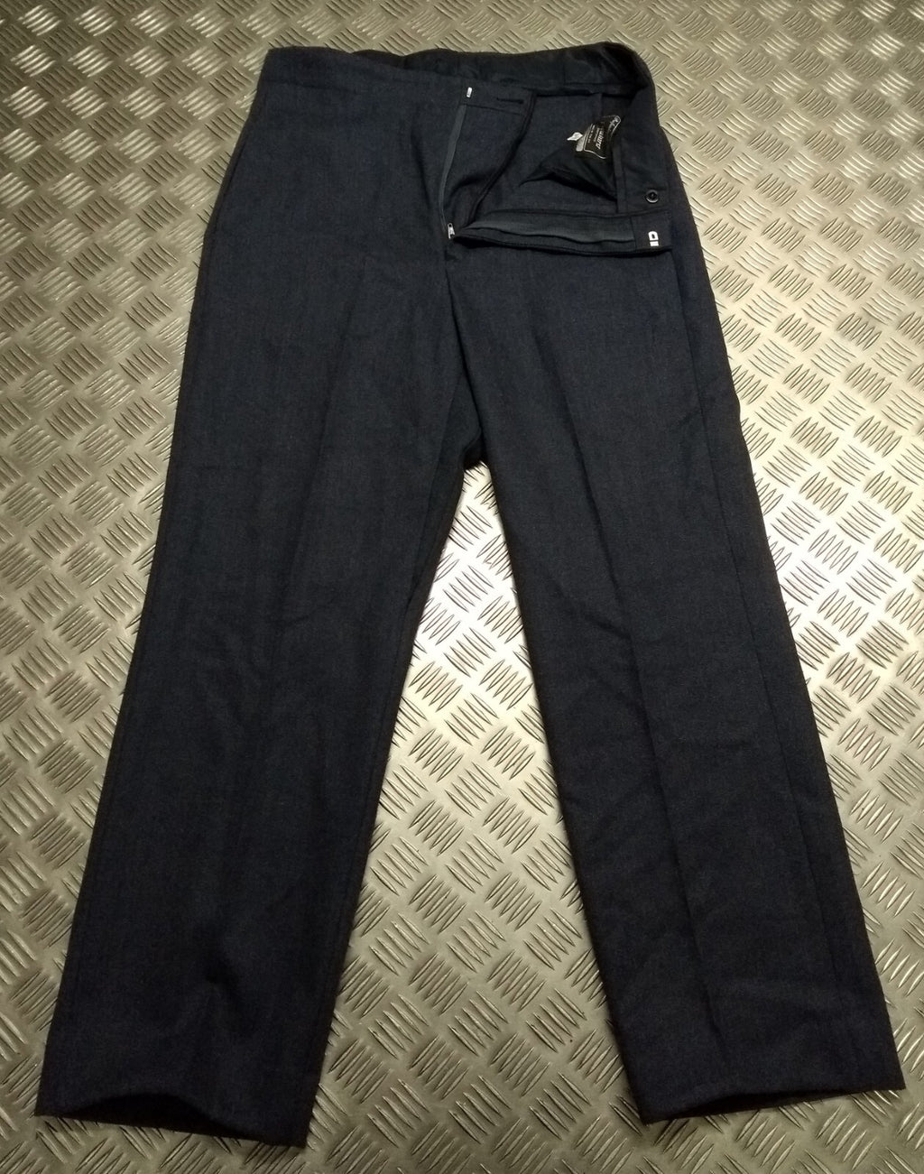 Vintage Trousers RAF Royal Air Force Dress Old Pattern Air Force Blue Grey Colour Waist 34"