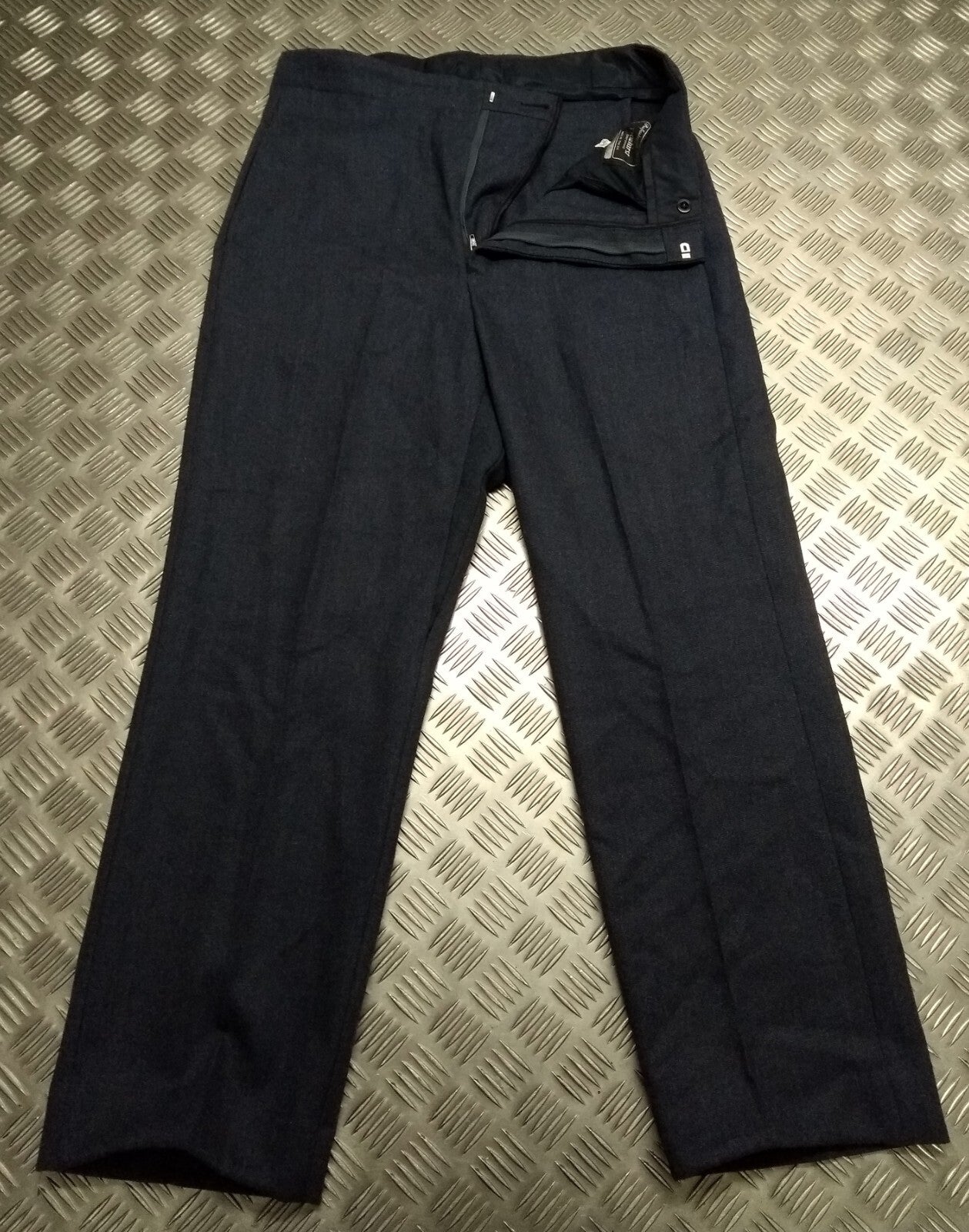 Vintage Trousers RAF Royal Air Force Dress Old Pattern Air Force Blue Grey Colour Waist 34"