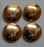 AAC Large Buttons British Army Air Corps Insignia 40L Gold No1/2 Dress X4