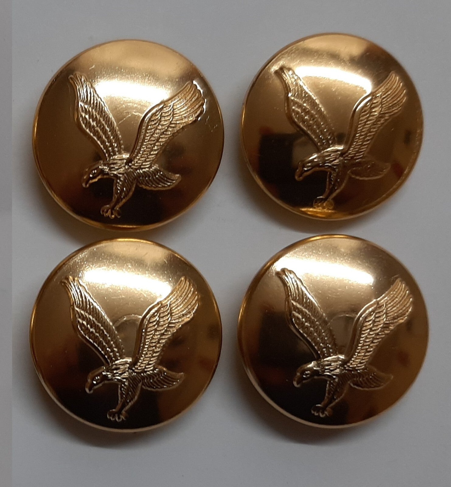 AAC Large Buttons British Army Air Corps Insignia 40L Gold No1/2 Dress X4