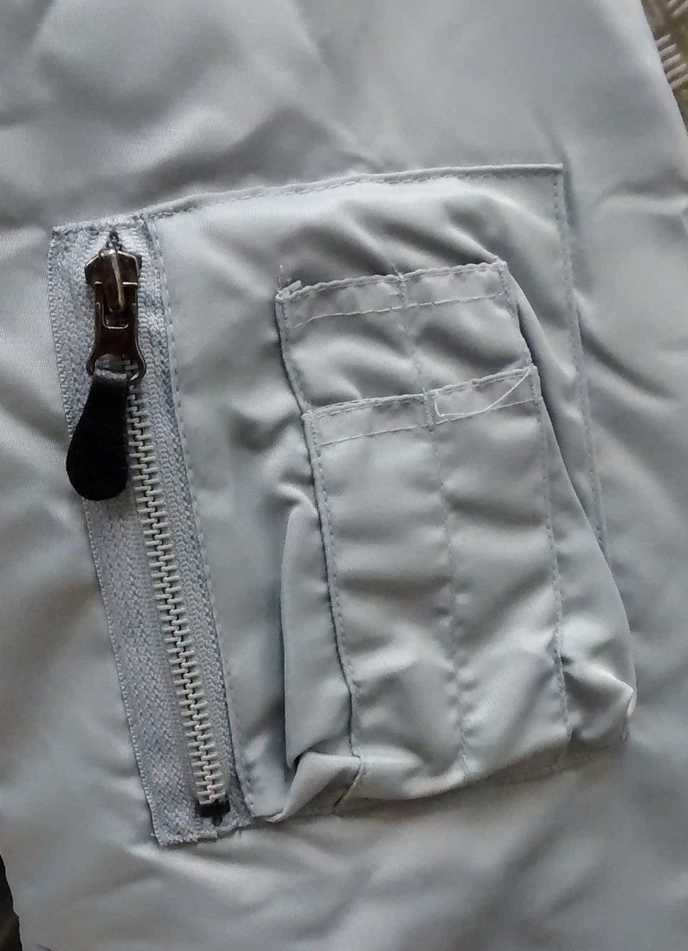 MA1 US Military Style Bomber Jacket Silver - NEW