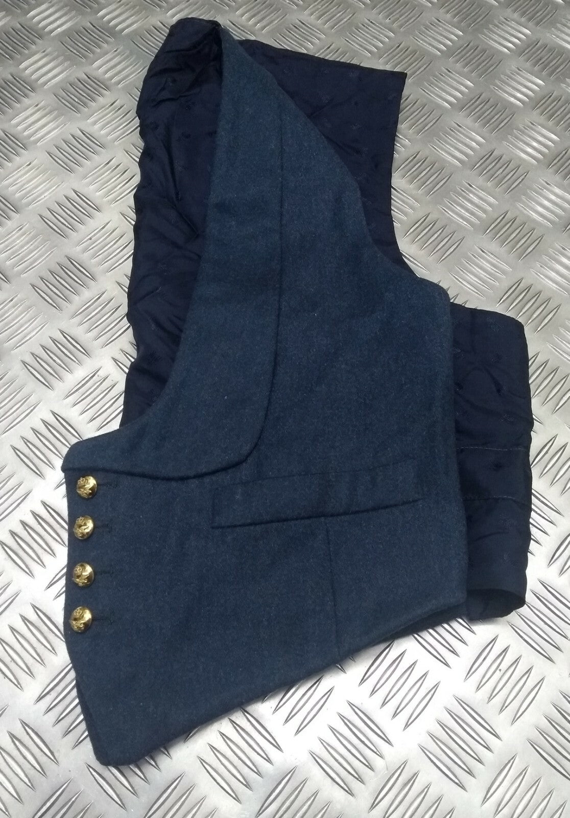 RAF Royal Air Force Vintage Mess Dress Waistcoat Airforce Blue Grey Colour