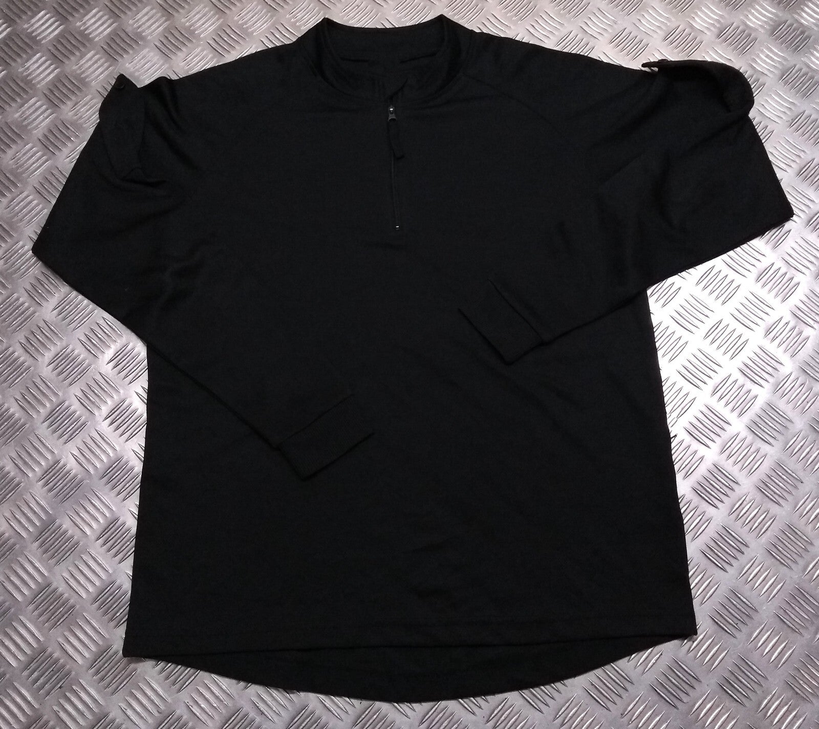 Black Technical Delta Stealth Self Wicking Technical Activewear Top Long Sleeve