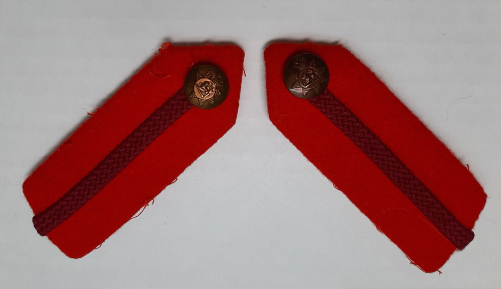Army General Officer British Uniform Dress Gorgets PWRR Insignia Buttons