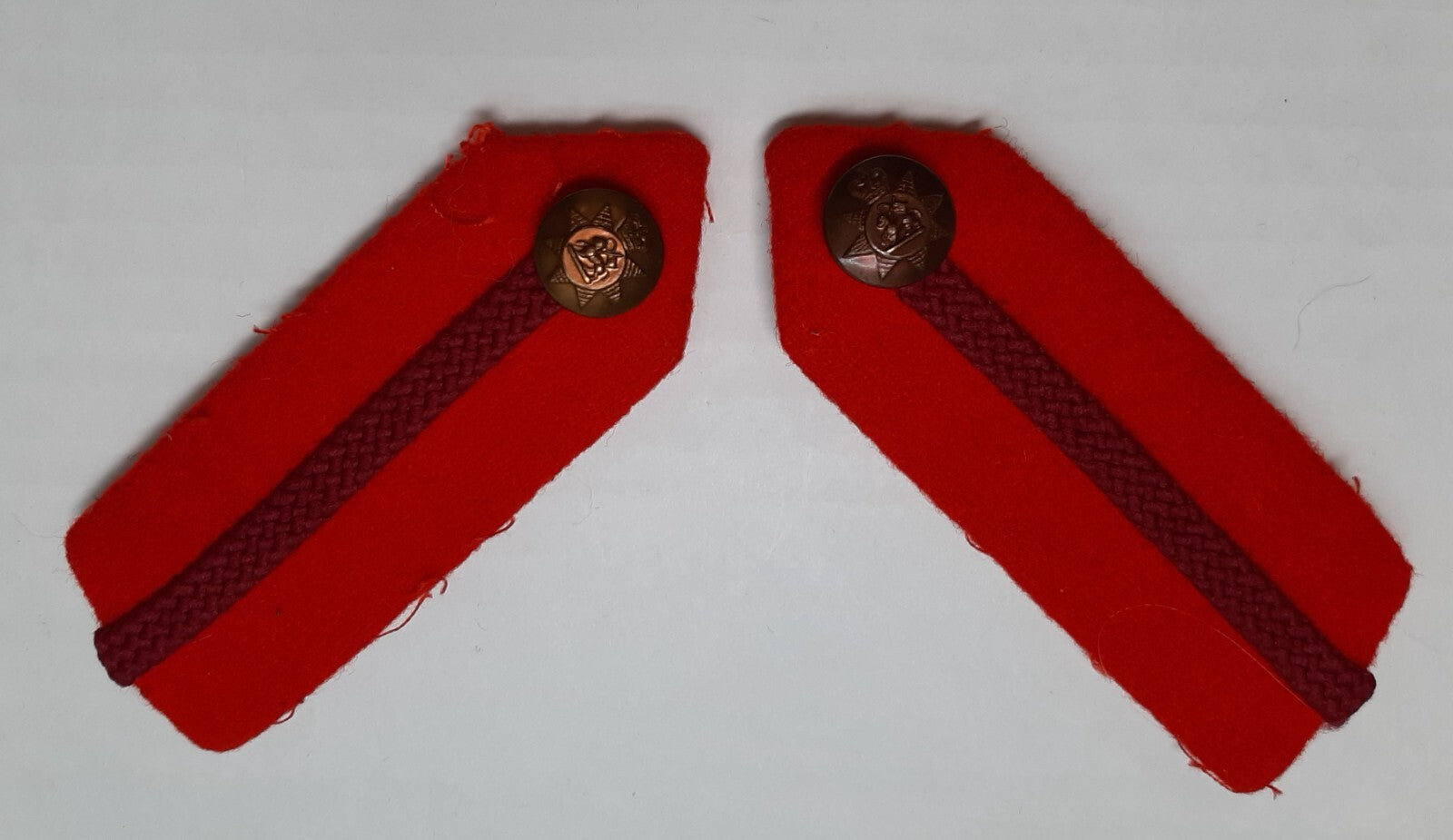 Army General Officer British Uniform Dress Gorgets PWRR Insignia Buttons