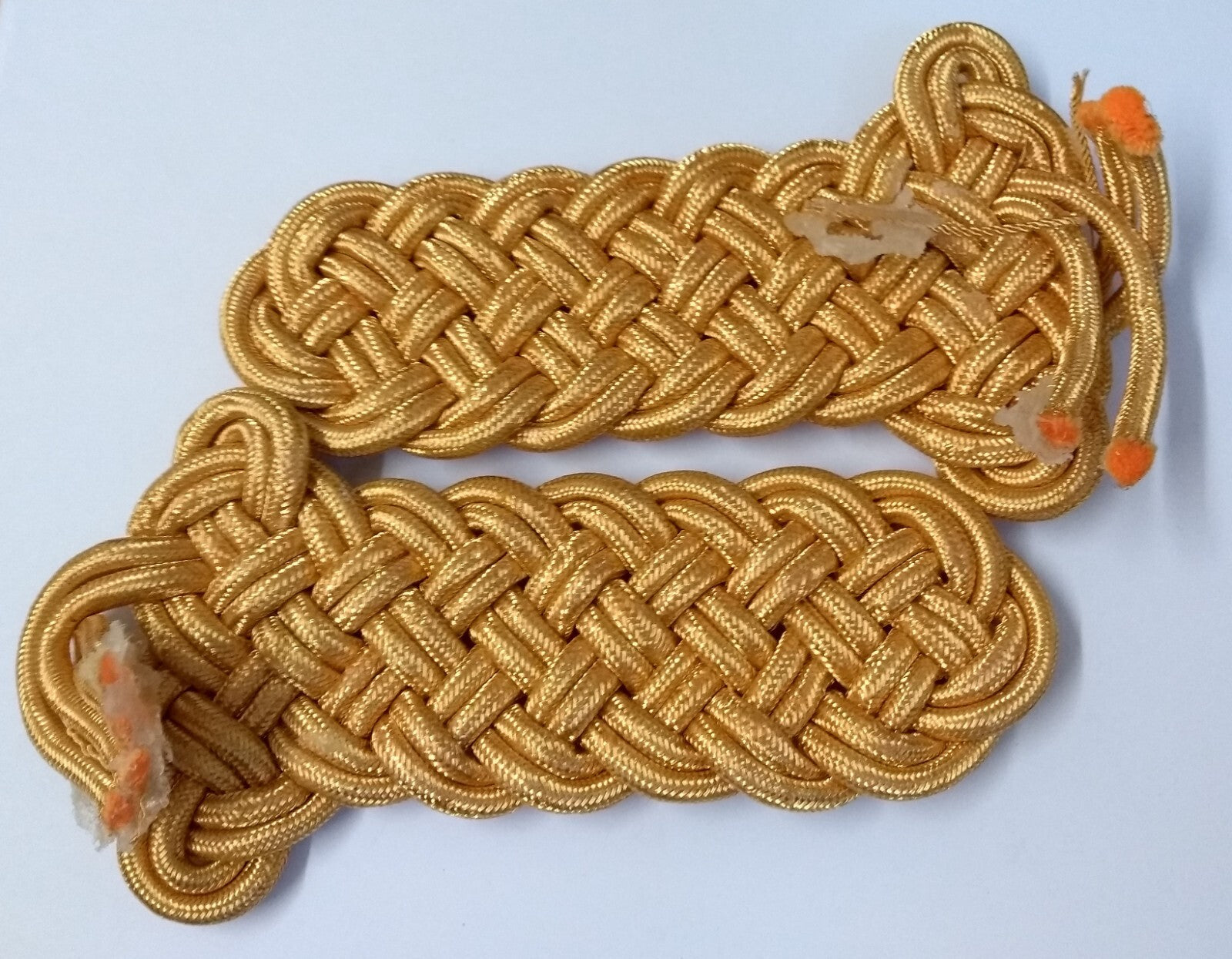 Shoulder Cords Senior Officer Gold Braid Cords No Attaching Straps Unfinished