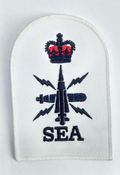 Royal Navy Seaman Specialist Petty Officer Blue & White Qualification Patch