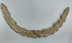 Silver Wire Oakleaf Applique Scrambled Egg Braid Garnish Cap Peak British Made