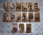Genuine British Army Desert Camo Mercian Rank Slide Various Ranks - NEW