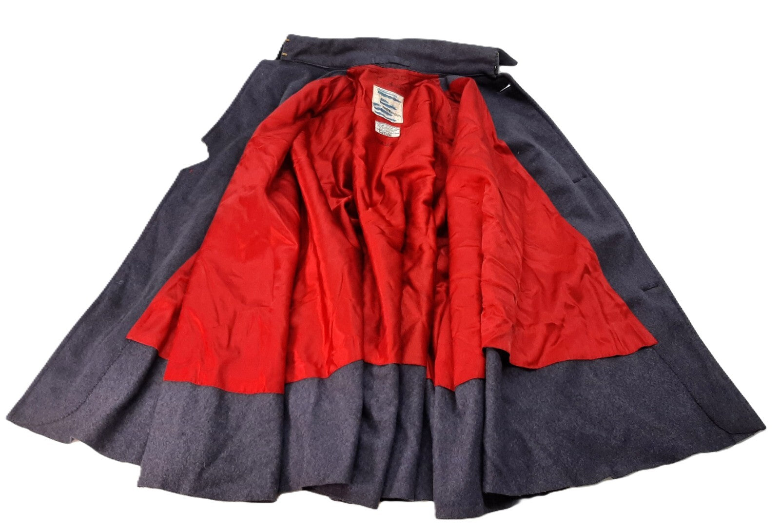 Vintage Officers Cape Red Lined British Army 1973 Pattern Foot Guards No Buttons