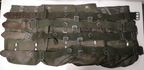 Vintage Army Issue Heavy-duty Vinyl Backpacks & Belts x4ea Heavy Wear & Defects