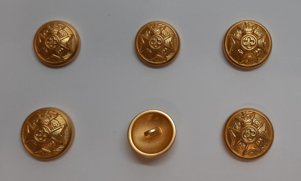 RAChD Buttons 22L X8 Small British Royal Army Chaplains' Department Insignia