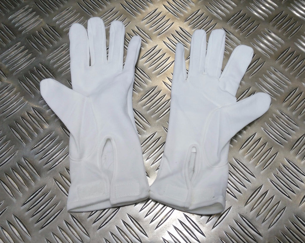 White 3 Dart Cotton Parade Ceremonial Gloves British NEW